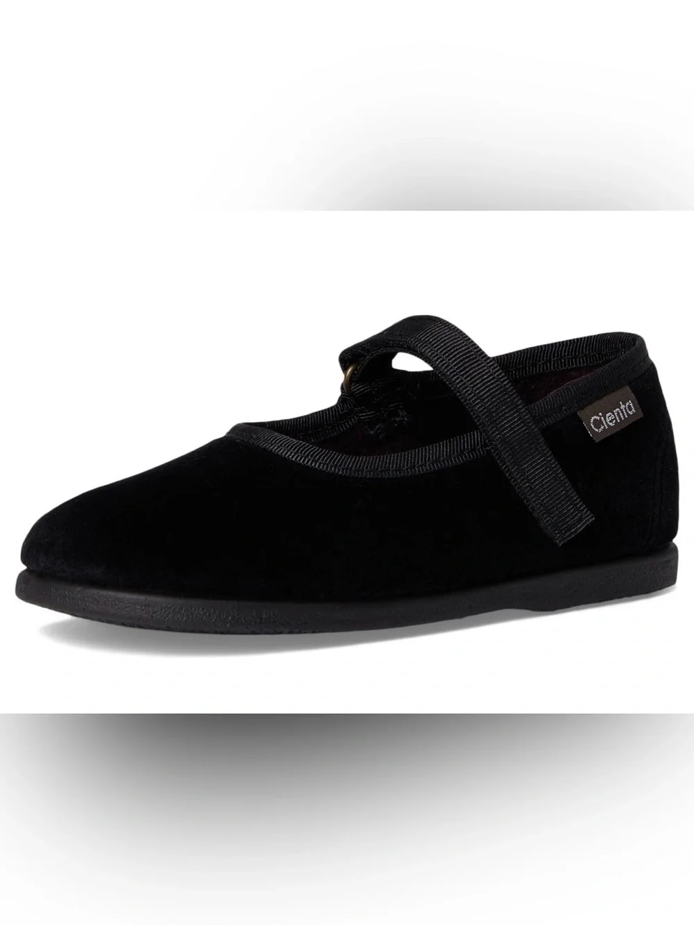 Cienta Kids Black Velvet Mary Jane Flats size 27 (10)